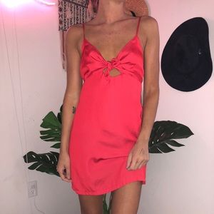 Red Silk Dress